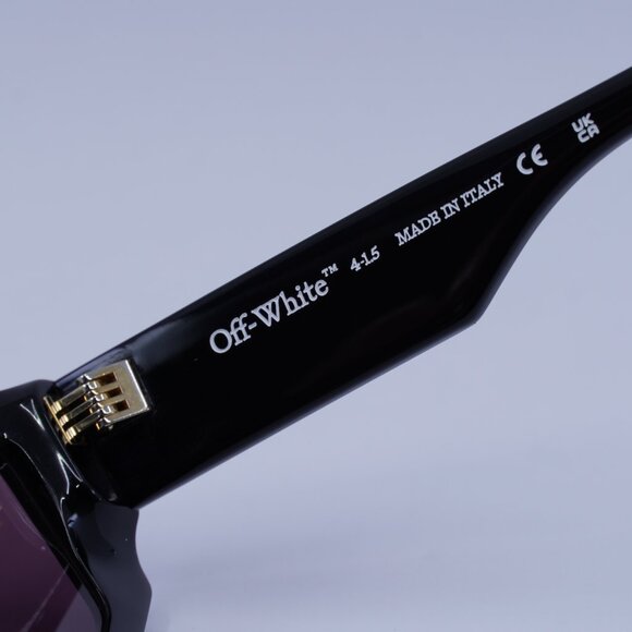 Off-White OERI13F VANCOUVER 1028 Sunglasses Black Geometric Frame - Picture 8 of 13